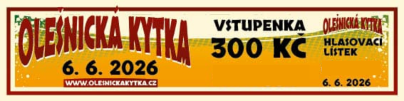 Olešnická kytka - VSTUPENKA - základní vstupné